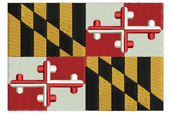 Maryland State Flag Embroidery Designs