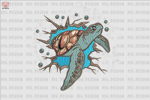 Sea Turtles Embroidery