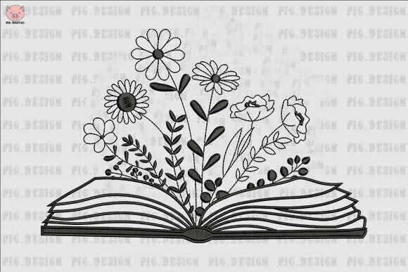 Wildflower Book Embroidery